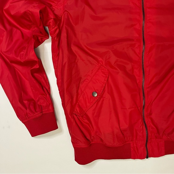 Men’s Red H&M Bomber Jacket Size Large - Picture 4 of 16